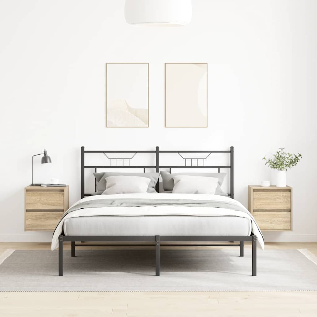 Comodini a Muro 2 pz Rovere Sonoma 38x34x40 cm