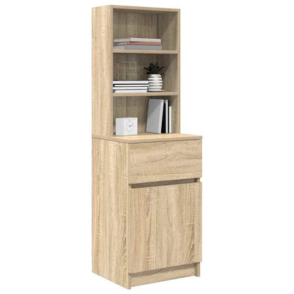 Comodino Rovere Sonoma 39x35x125 cm in Legno Multistrato