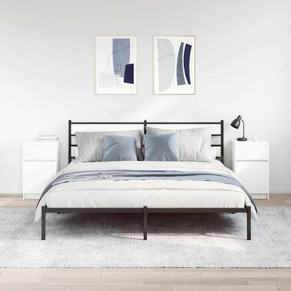 Comodini 2 pz Bianchi 39x35x65 cm in Legno Multistrato