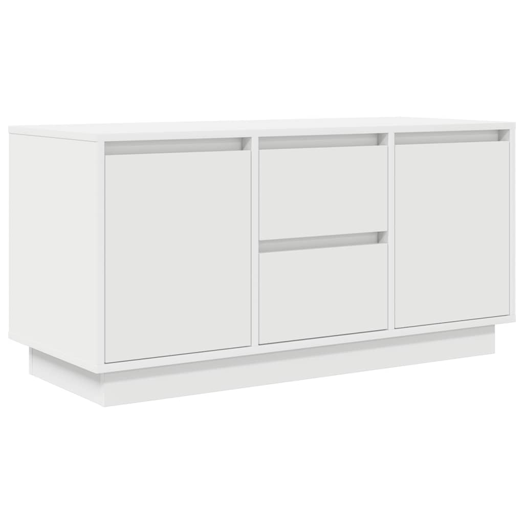 Mobile Porta TV con Luci LED Bianco 100x41x50 cm