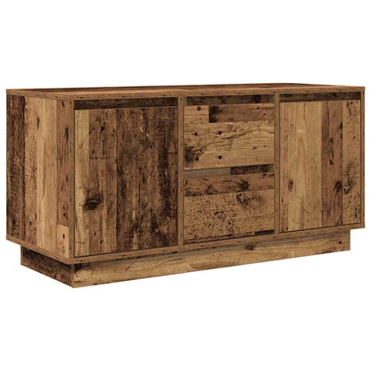 Mobile Porta TV con Luci LED Legno Antico 100x41x50 cm