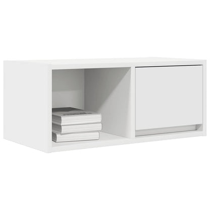 Mobili TV a Parete 2pz Bianchi 60x31x25,5 cm Legno Multistrato