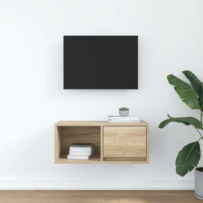Mobile Porta TV Rovere Sonoma 60x31x25,5 cm Legno Multistrato