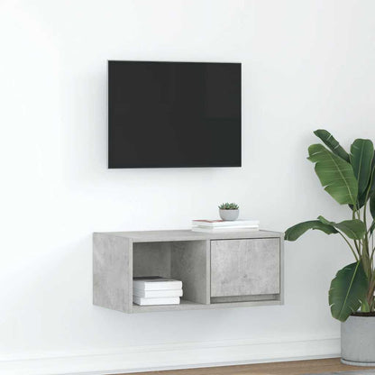 Mobile per TV Grigio Cemento 60x31x25,5 cm Legno Multistrato