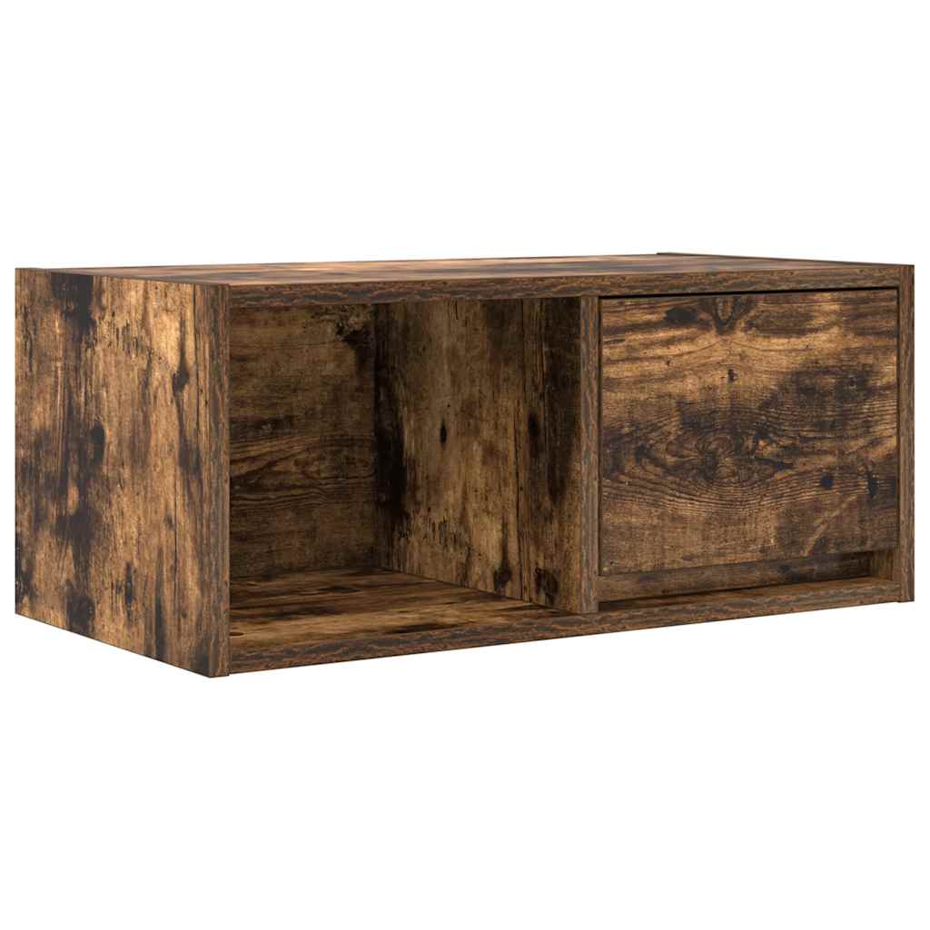 Mobile Porta TV Rovere Fumo 60x31x25,5 cm in Legno Multistrato