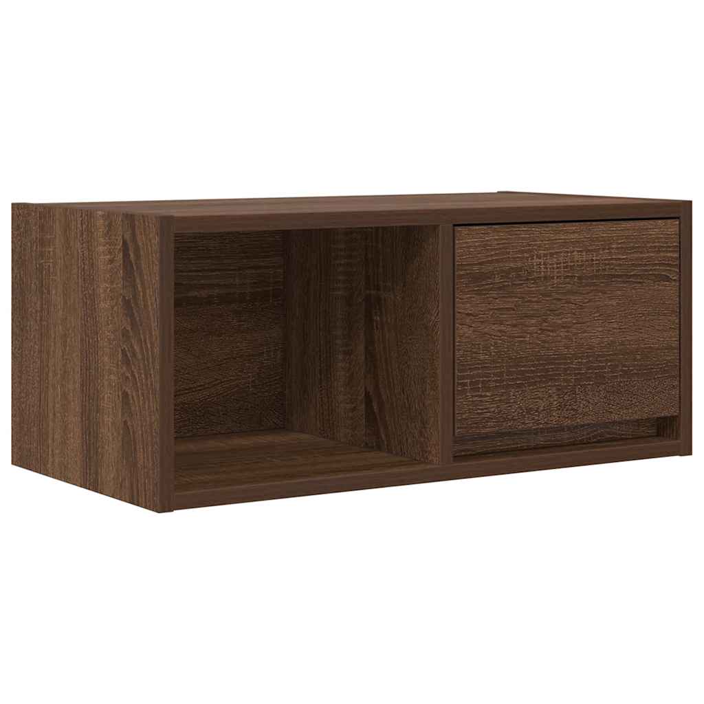 Mobile Porta TV Rovere Marrone 60x31x25,5 cm Legno Multistrato