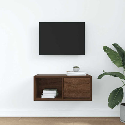 Mobile Porta TV Rovere Marrone 60x31x25,5 cm Legno Multistrato