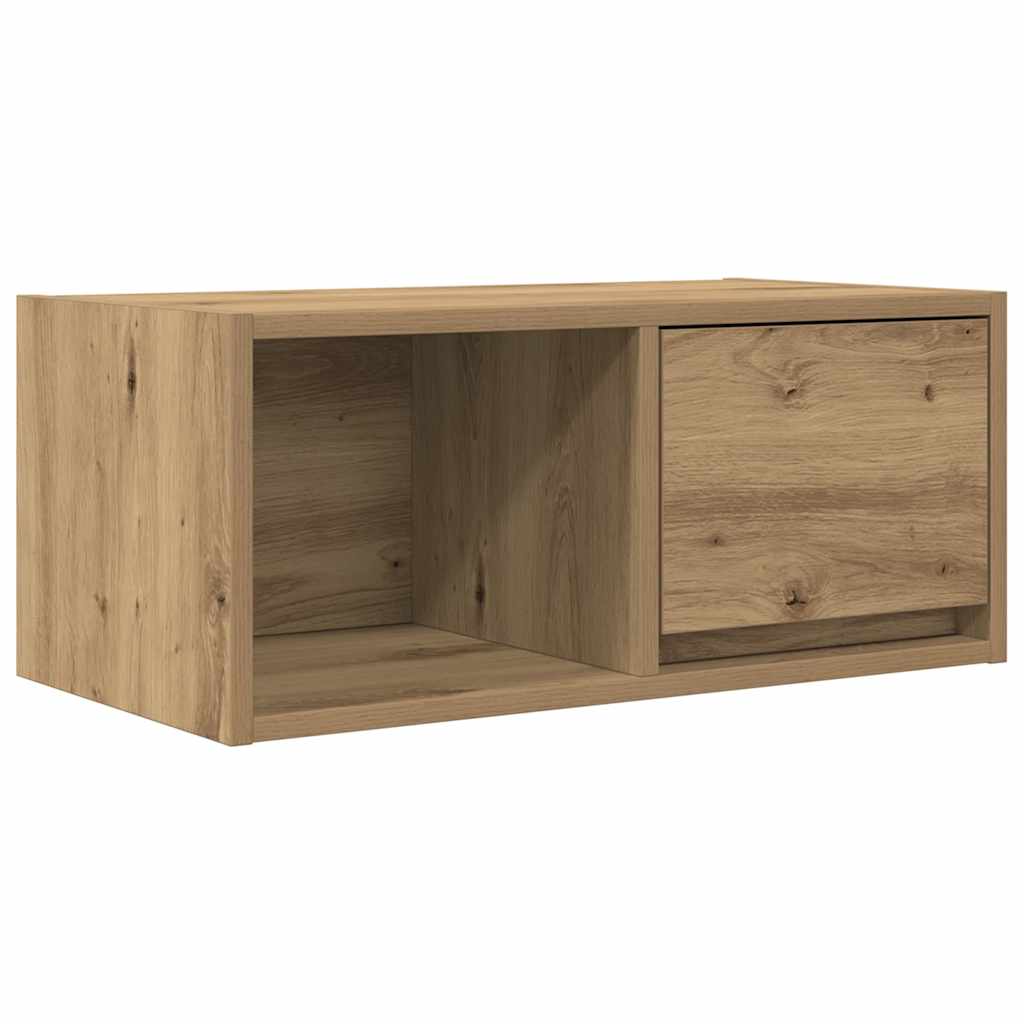 Mobile TV Rovere Artigianale 60x31x25,5 cm in Legno Multistrato