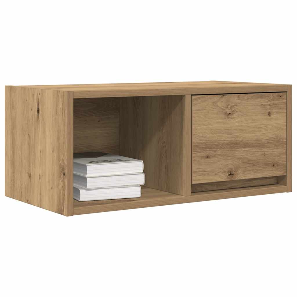 Mobile TV Rovere Artigianale 60x31x25,5 cm in Legno Multistrato