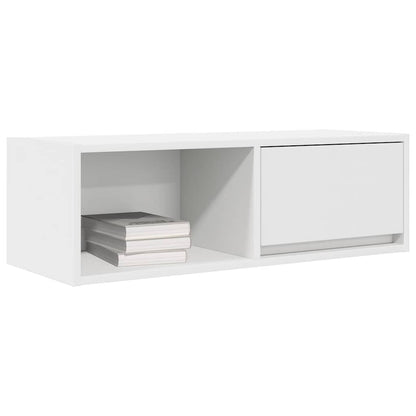 Mobile Porta TV Bianco 80x31x25,5 cm in Legno Multistrato