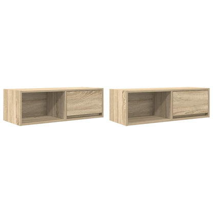 Mobili TV 2 pz Rovere Sonoma 80x31x25,5 cm in Legno Multistrato