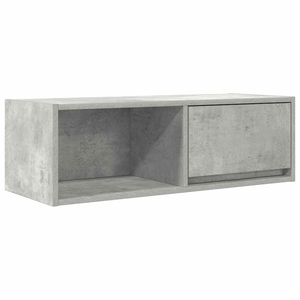 Mobile per TV Grigio Cemento 80x31x25,5 cm Legno Multistrato