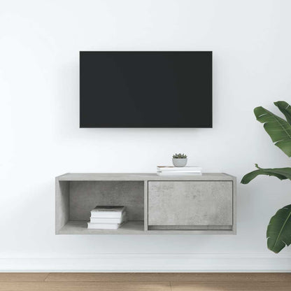 Mobile per TV Grigio Cemento 80x31x25,5 cm Legno Multistrato