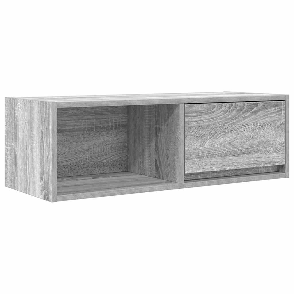 Mobile Porta TV Grigio Sonoma 80x31x25,5 cm Legno Multistrato