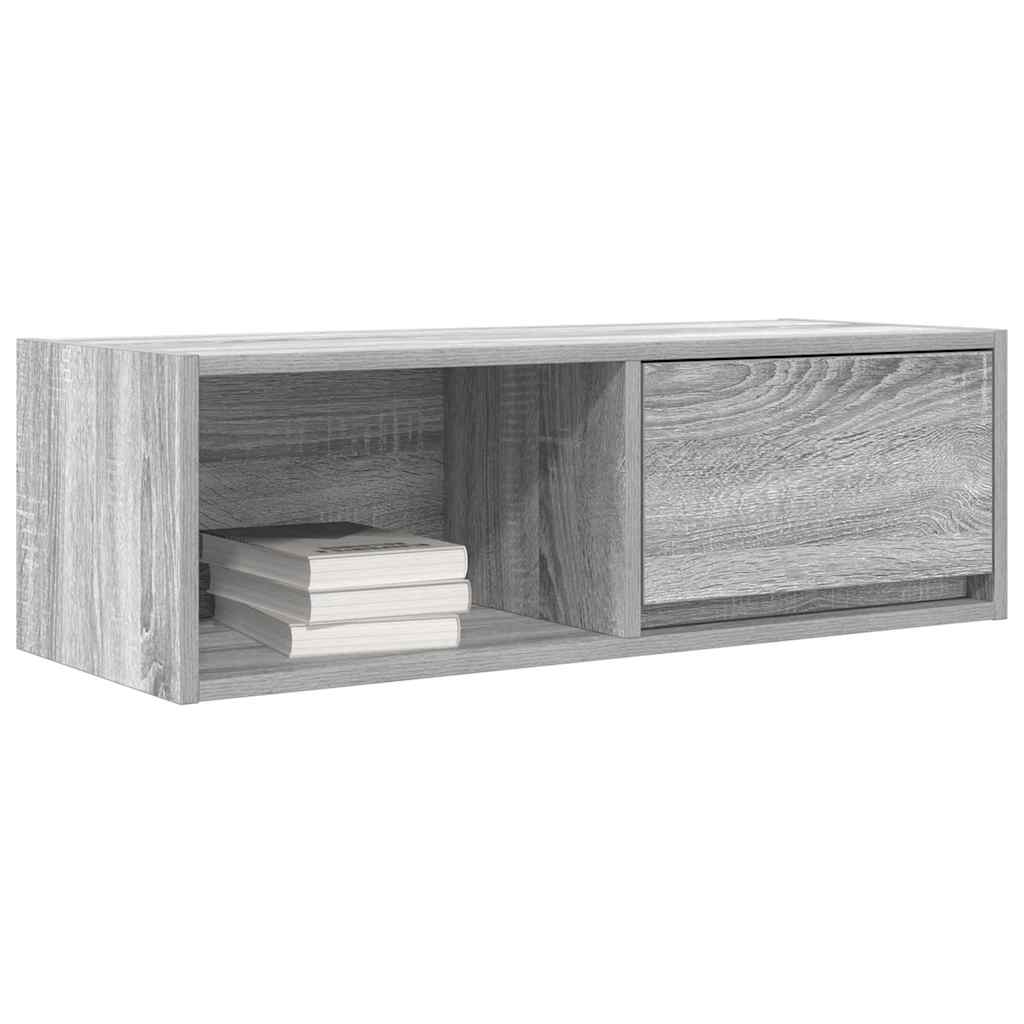 Mobili TV 2pz Grigio Sonoma 80x31x25,5 cm Legno Multistrato