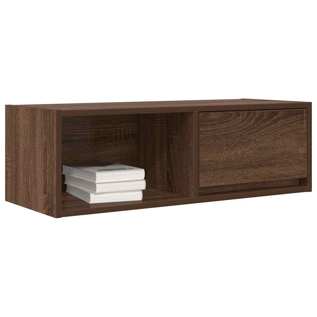 Mobile Porta TV Rovere Marrone 80x31x25,5 cm Legno Multistrato