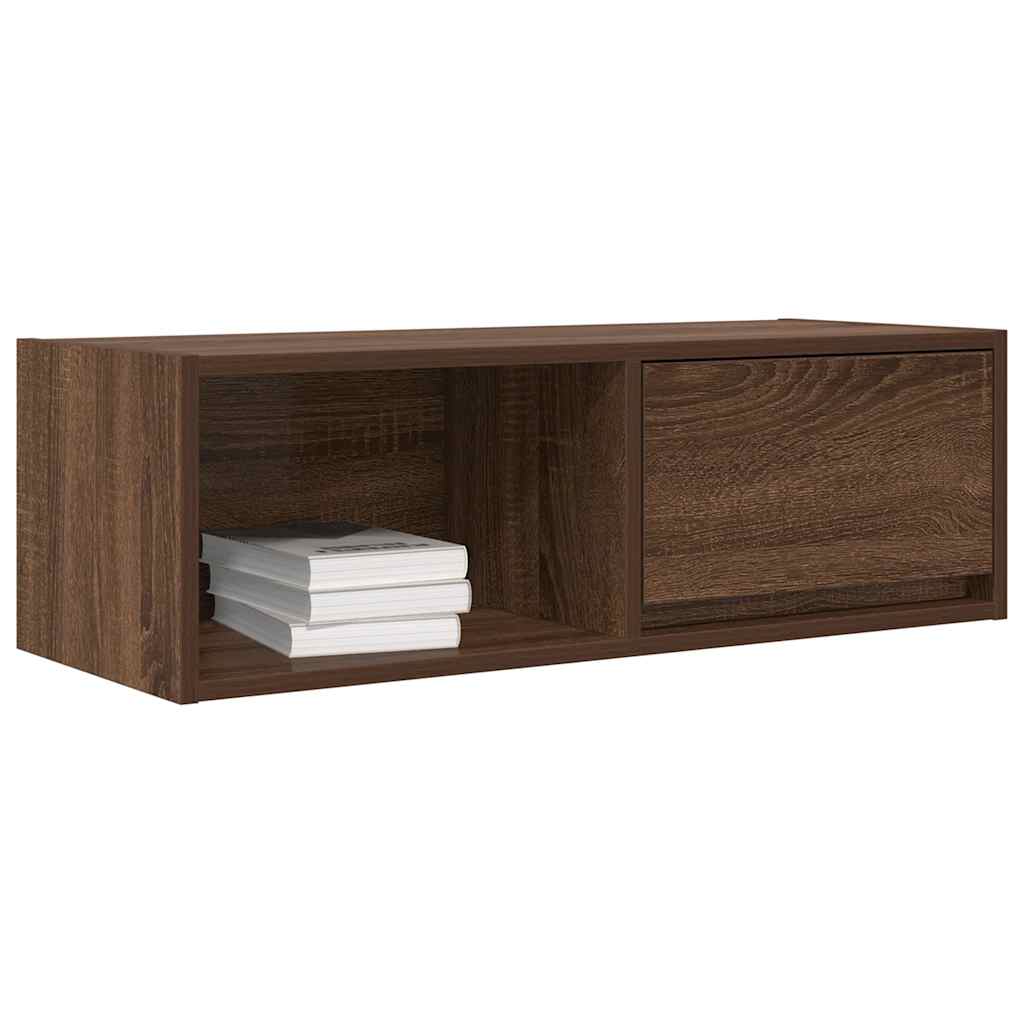Mobili TV 2 pz Rovere Marrone 80x31x25,5 cm Legno Multistrato