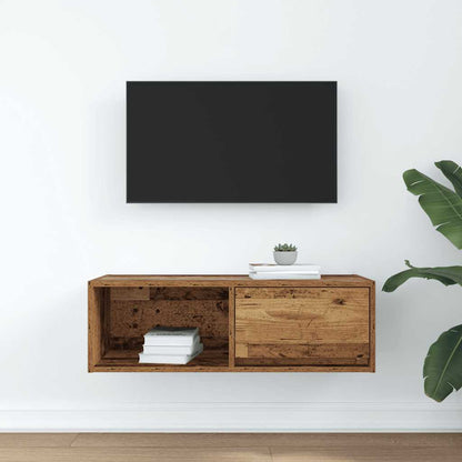 Mobile Porta TV Legno Antico 80x31x25,5 cm Legno Multistrato