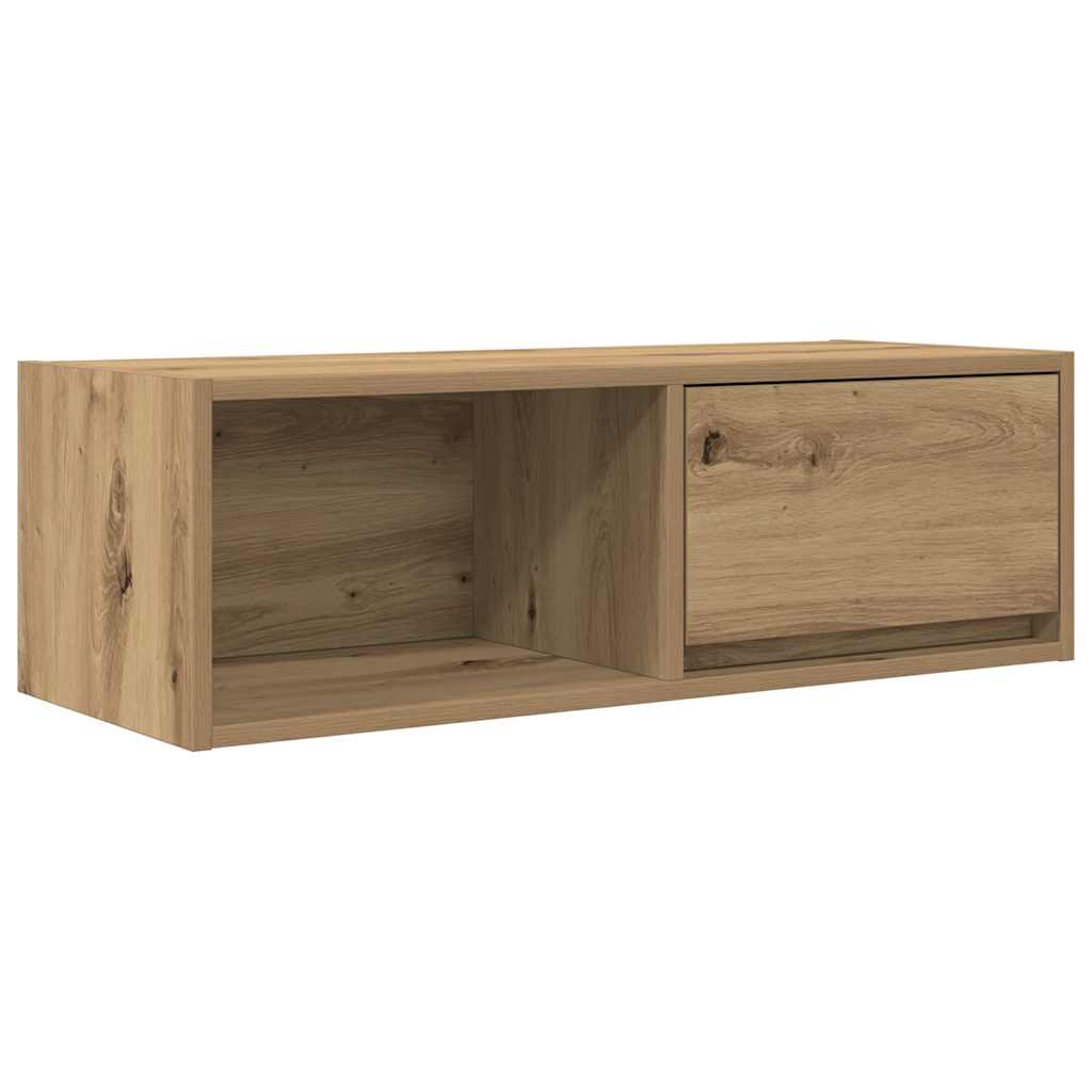 Mobile Porta TV Rovere Artigianale 80x31x25,5 cm Multistrato