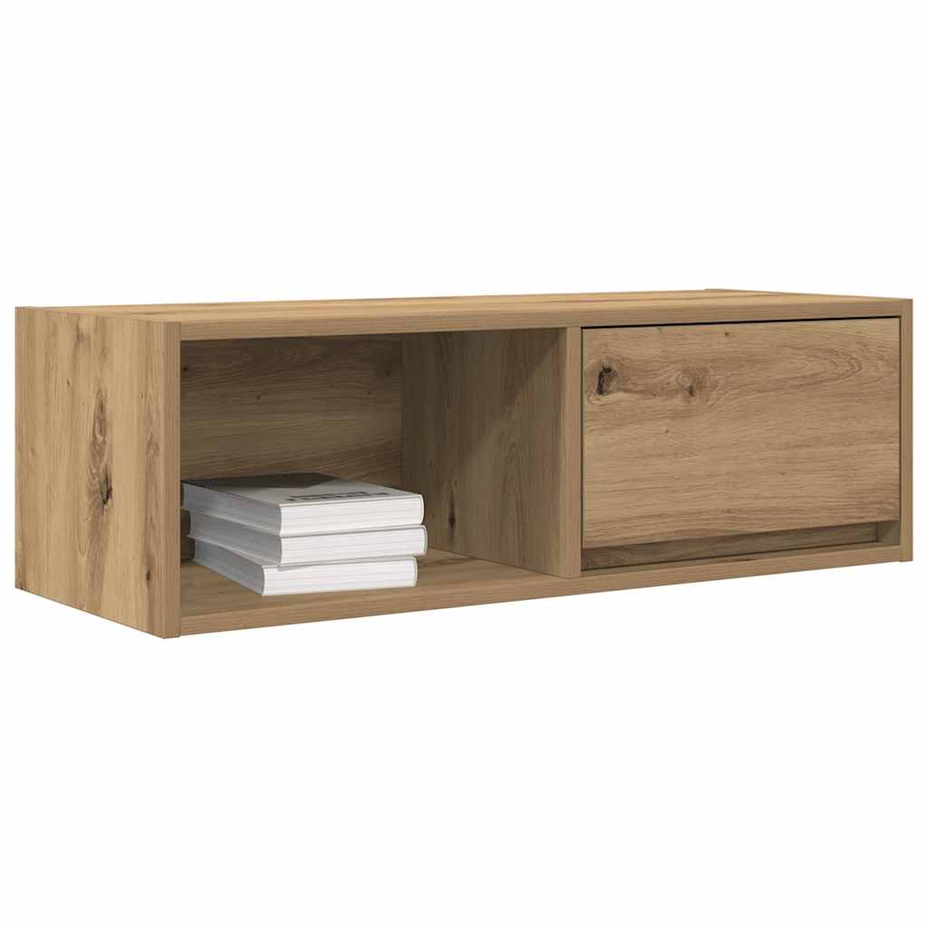 Mobile Porta TV Rovere Artigianale 80x31x25,5 cm Multistrato