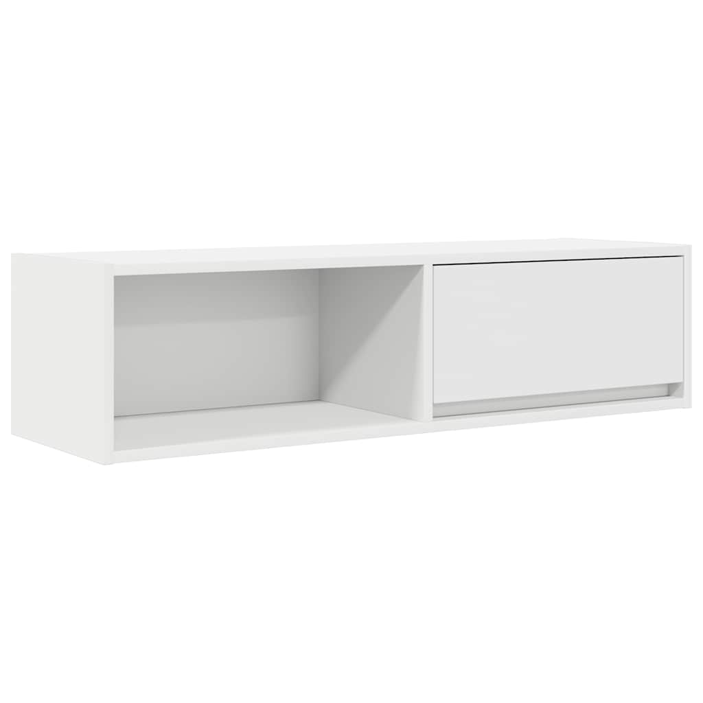 Mobile Porta TV Bianco 100x31x25,5 cm in Legno Multistrato