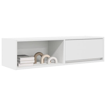 Mobile Porta TV Bianco 100x31x25,5 cm in Legno Multistrato