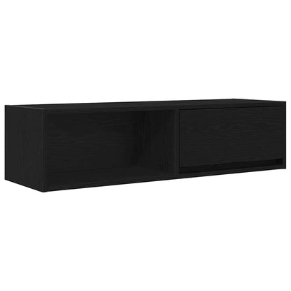 Mobile Porta TV Rovere Nero 100x31x25,5 cm in Legno Multistrato