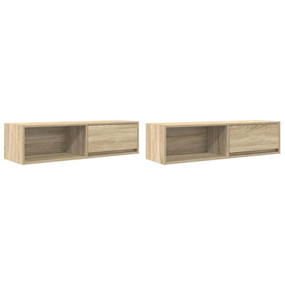 Mobili TV 2 pz Rovere Sonoma 100x31x25,5cm in Legno Multistrato
