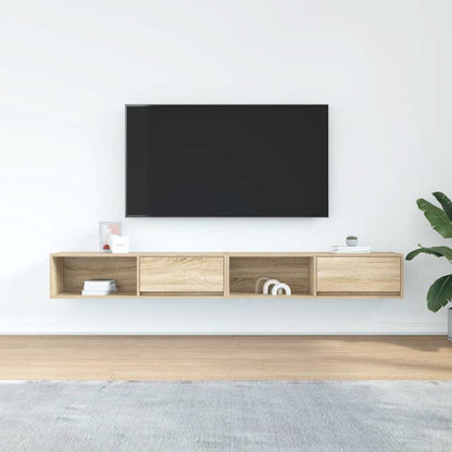 Mobili TV 2 pz Rovere Sonoma 100x31x25,5cm in Legno Multistrato