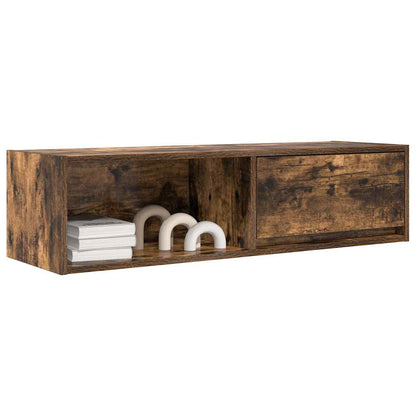 Mobili TV 2 pz Rovere Fumo 100x31x25,5 cm Legno Multistrato