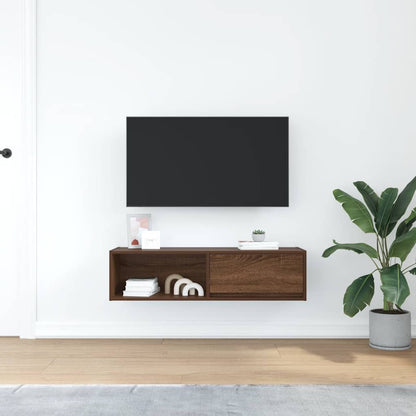 Mobile TV Rovere Marrone 100x31x25,5 cm in Legno Multistrato