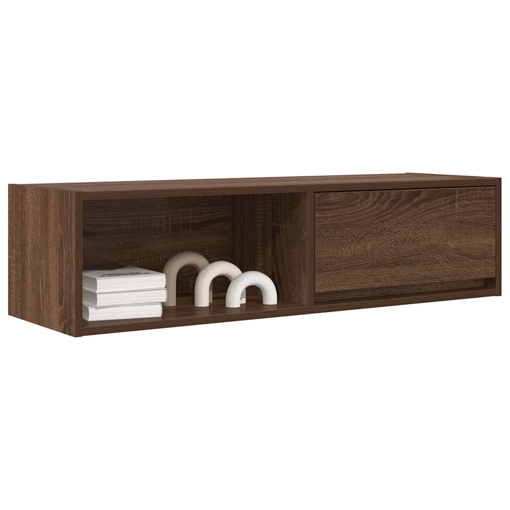 Mobili TV 2 pz Rovere Marrone 100x31x25,5 cm Legno Multistrato