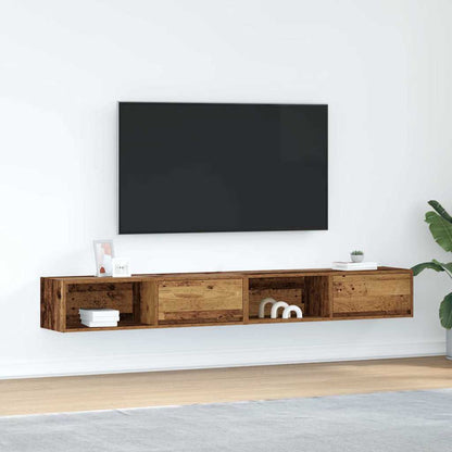 Mobili Porta TV 2 pz Legno Antico 100x31x25,5 cm in Truciolato