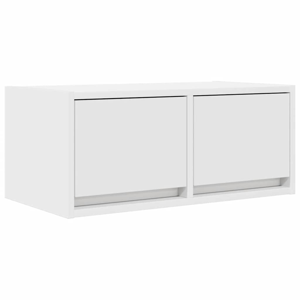 Mobile Porta TV Bianco 60x31x25,5 cm in Legno Multistrato