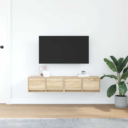 Mobili TV 2 pz Rovere Sonoma 60x31x25,5 cm in Legno Multistrato