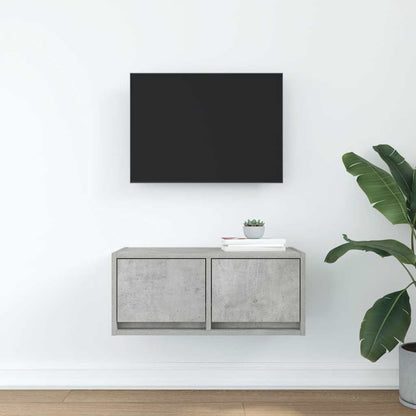 Mobile per TV Grigio Cemento 60x31x25,5 cm Legno Multistrato
