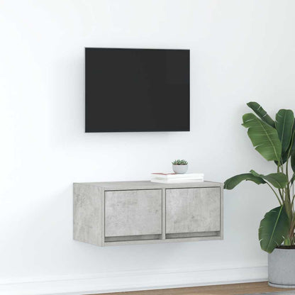 Mobile per TV Grigio Cemento 60x31x25,5 cm Legno Multistrato