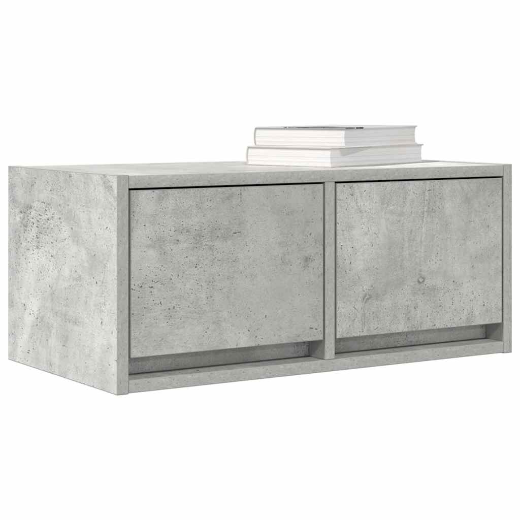 Mobili TV 2 pz Grigio Cemento 60x31x25,5cm in Legno Multistrato