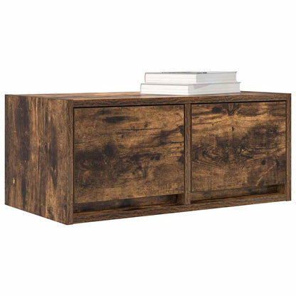 Mobili TV 2 pz Rovere Fumo 60x31x25,5 cm Legno Multistrato