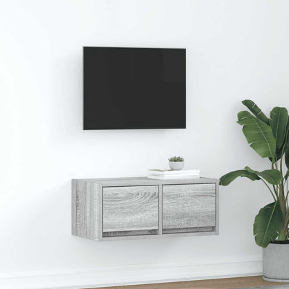 Mobile Porta TV Grigio Sonoma 60x31x25,5 cm Legno Multistrato