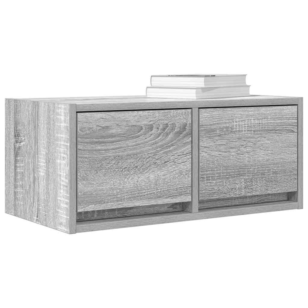 Mobili TV 2pz Grigio Sonoma 60x31x25,5 cm Legno Multistrato
