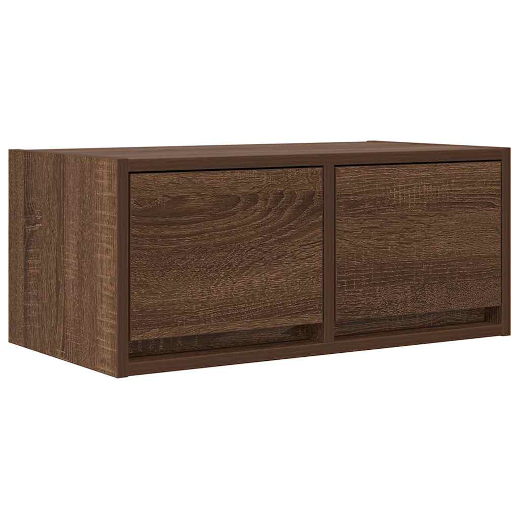 Mobile Porta TV Rovere Marrone 60x31x25,5 cm Legno Multistrato