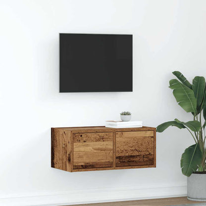 Mobile Porta TV Legno Antico 60x31x25,5 cm Legno Multistrato