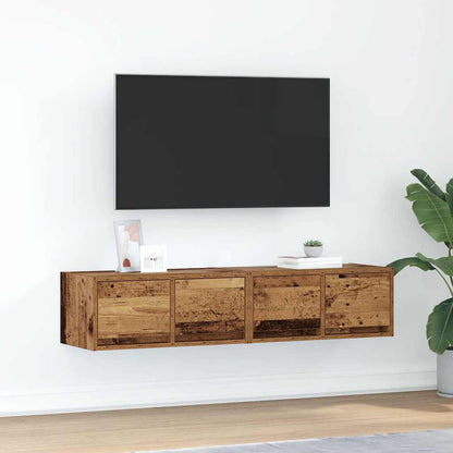 Mobili Porta TV 2 pz Legno Antico 60x31x25,5 cm in Truciolato
