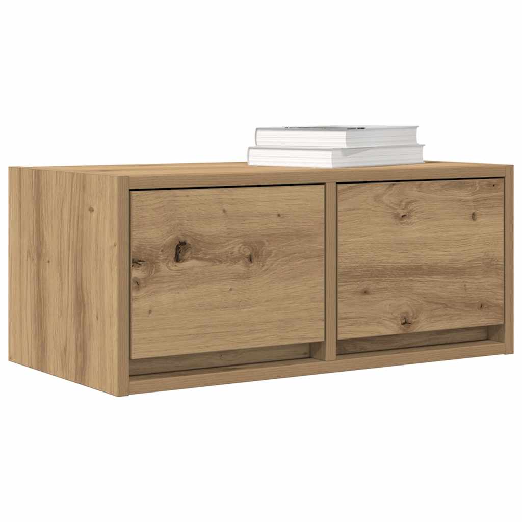 Mobile TV Rovere Artigianale 60x31x25,5 cm in Legno Multistrato