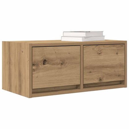 Mobili Porta TV 2 pz Rovere Artigianale 60x31x25,5cm Truciolato