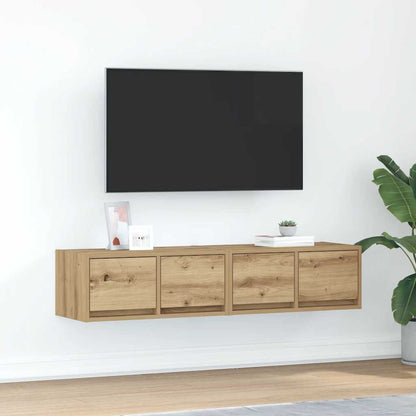 Mobili Porta TV 2 pz Rovere Artigianale 60x31x25,5cm Truciolato