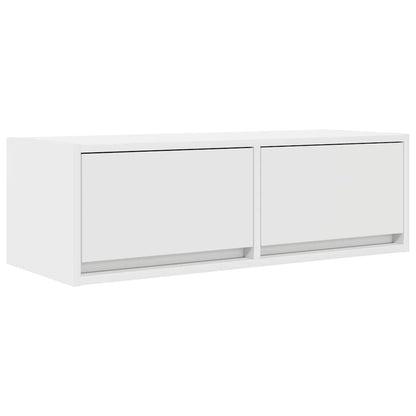 Mobile Porta TV Bianco 80x31x25,5 cm in Legno Multistrato