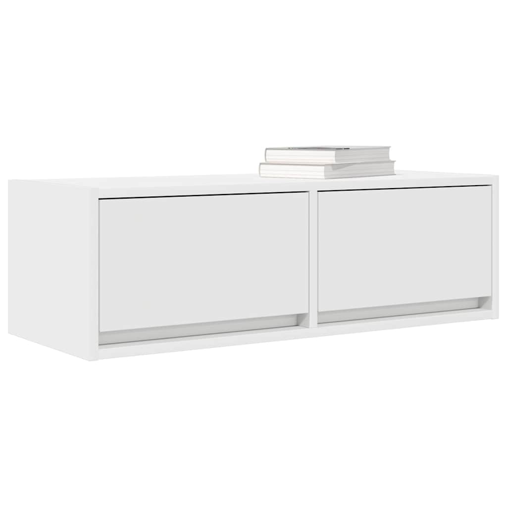 Mobile Porta TV Bianco 80x31x25,5 cm in Legno Multistrato