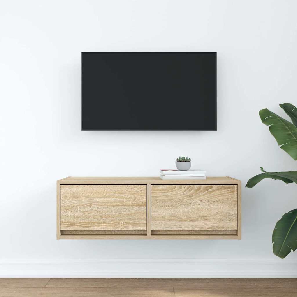Mobile Porta TV Rovere Sonoma 80x31x25,5 cm Legno Multistrato